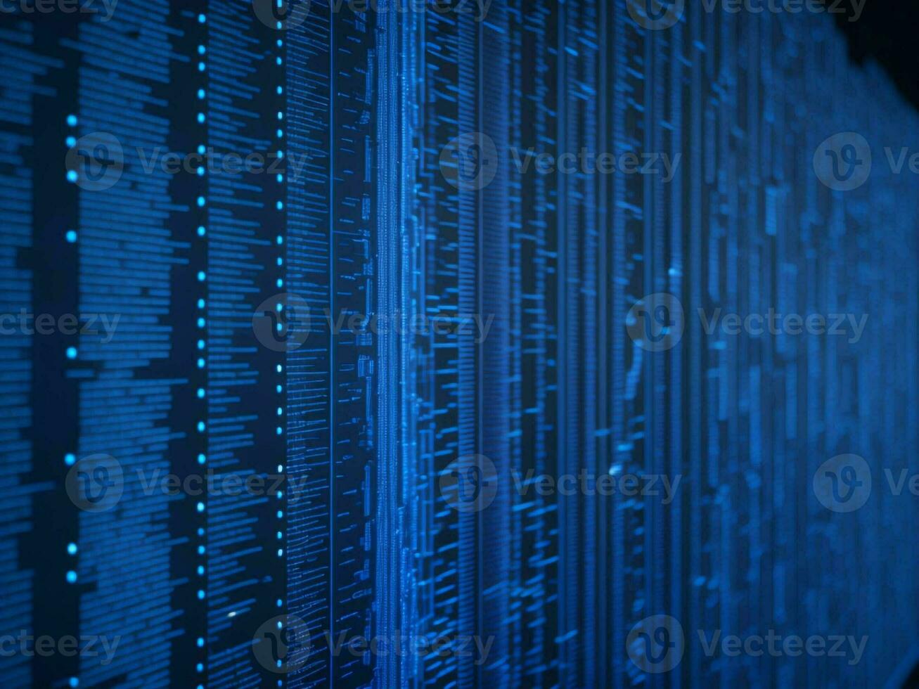 AI generated Digital Cyberspace with Particles and Digital Data Network Connections. High Speed Connection and Data Analysis Technology Digital Abstract Background Concept. 3d rendering photo