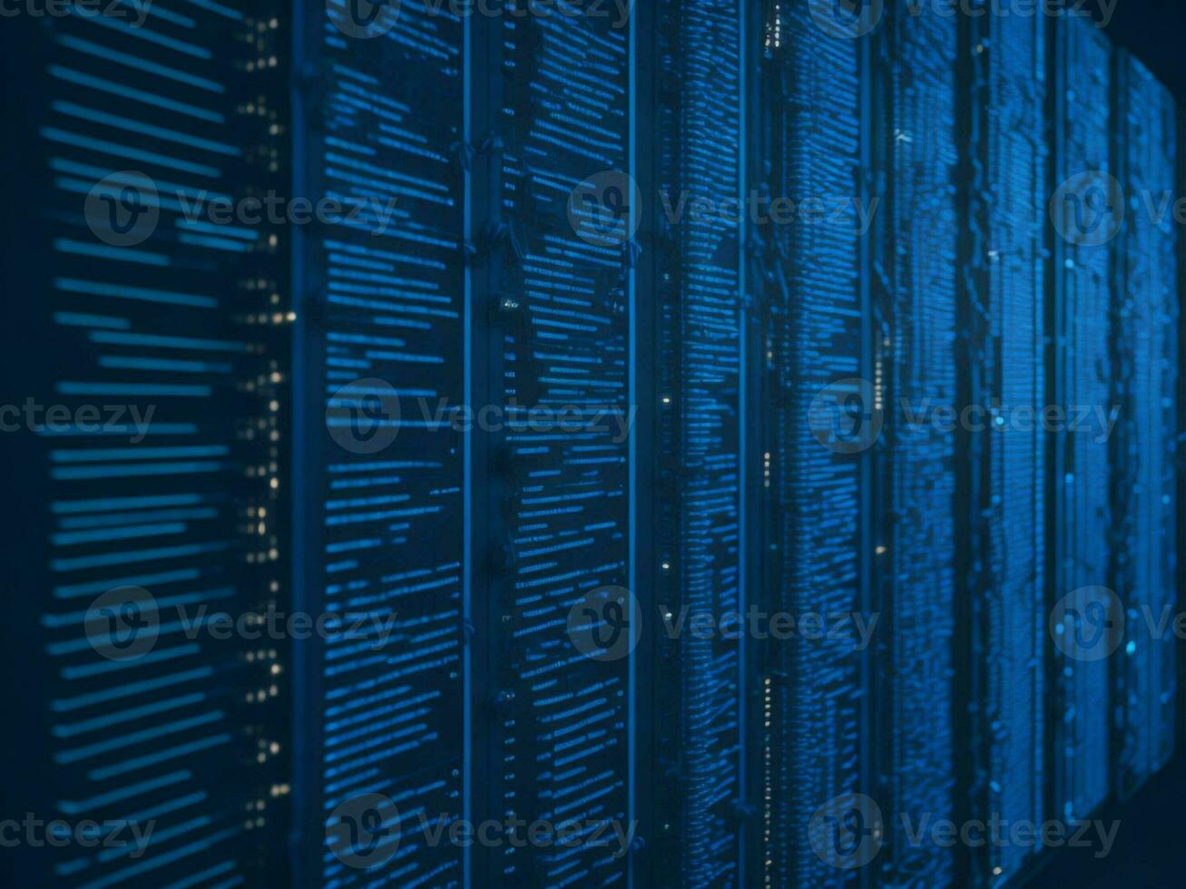 AI generated Digital Cyberspace with Particles and Digital Data Network Connections. High Speed Connection and Data Analysis Technology Digital Abstract Background Concept. 3d rendering photo