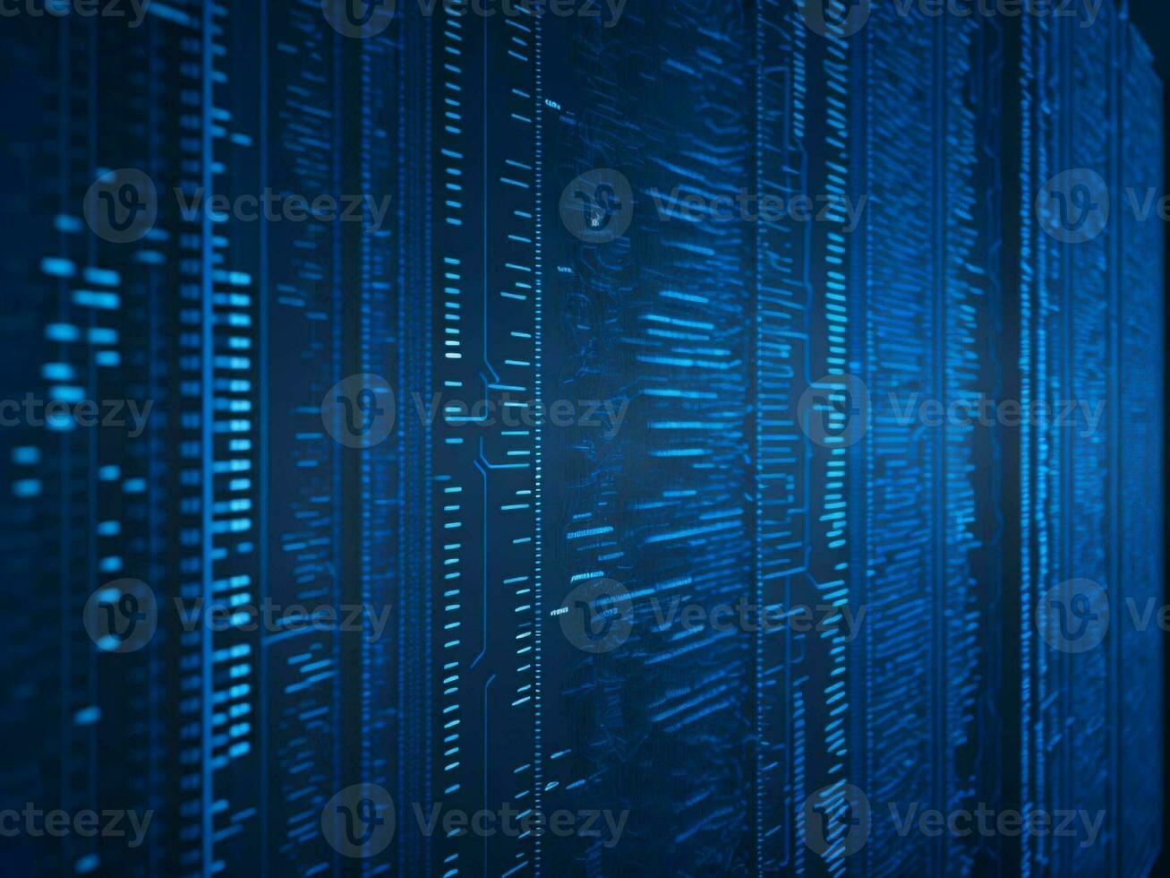 AI generated Digital Cyberspace with Particles and Digital Data Network Connections. High Speed Connection and Data Analysis Technology Digital Abstract Background Concept. 3d rendering photo