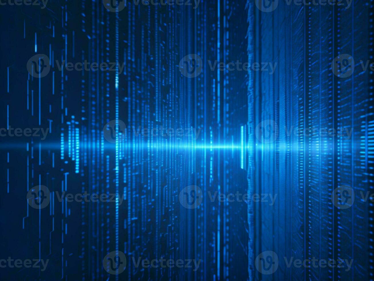 AI generated Digital Cyberspace with Particles and Digital Data Network Connections. High Speed Connection and Data Analysis Technology Digital Abstract Background Concept. 3d rendering photo