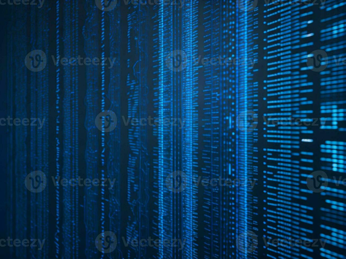 AI generated Digital Cyberspace with Particles and Digital Data Network Connections. High Speed Connection and Data Analysis Technology Digital Abstract Background Concept. 3d rendering photo