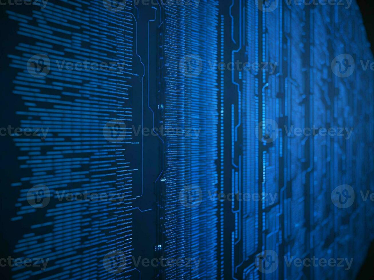 ai generado digital ciberespacio con partículas y digital datos red conexiones alto velocidad conexión y datos análisis tecnología digital resumen antecedentes concepto. 3d representación foto