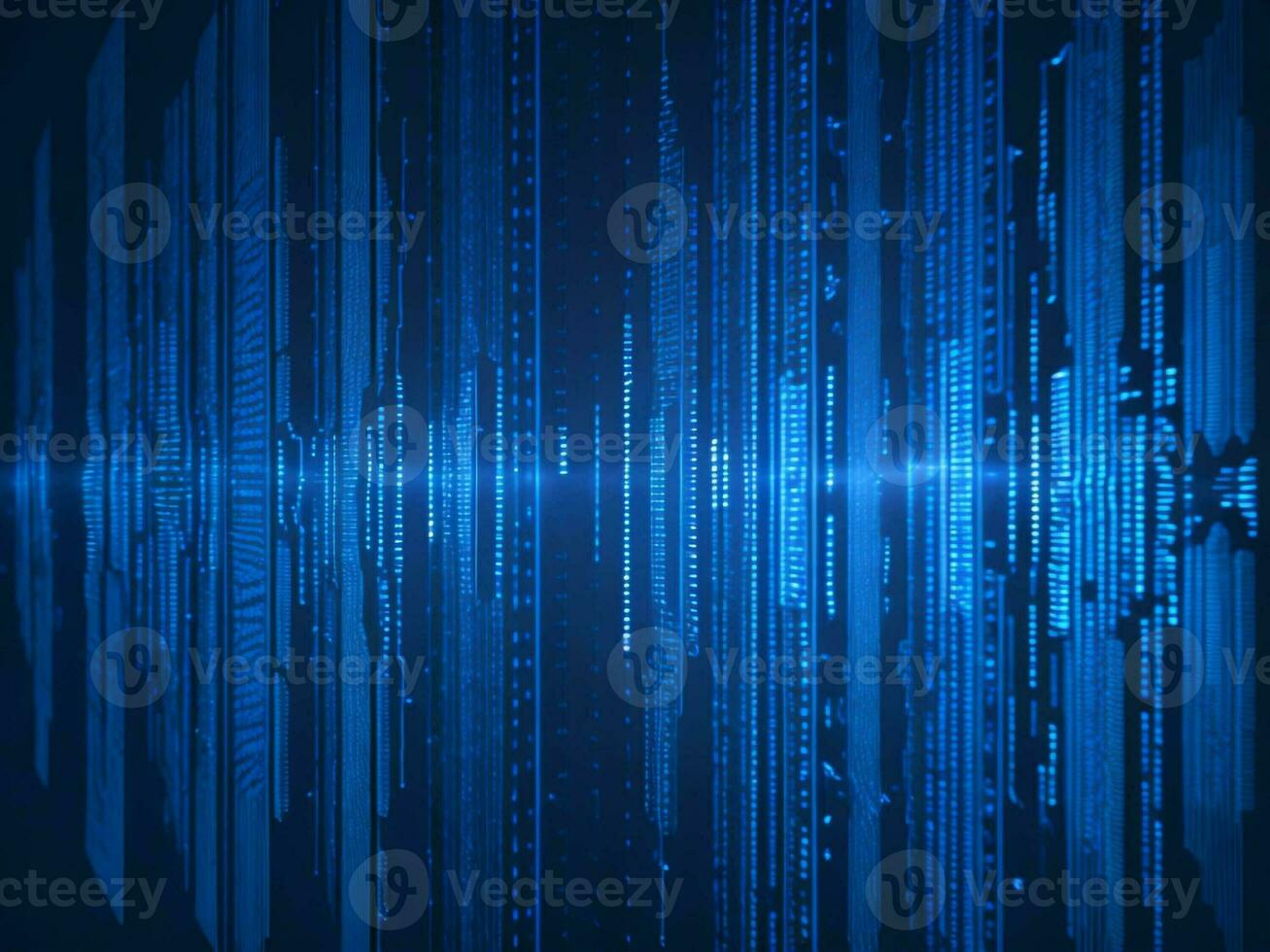 AI generated Digital Cyberspace with Particles and Digital Data Network Connections. High Speed Connection and Data Analysis Technology Digital Abstract Background Concept. 3d rendering photo