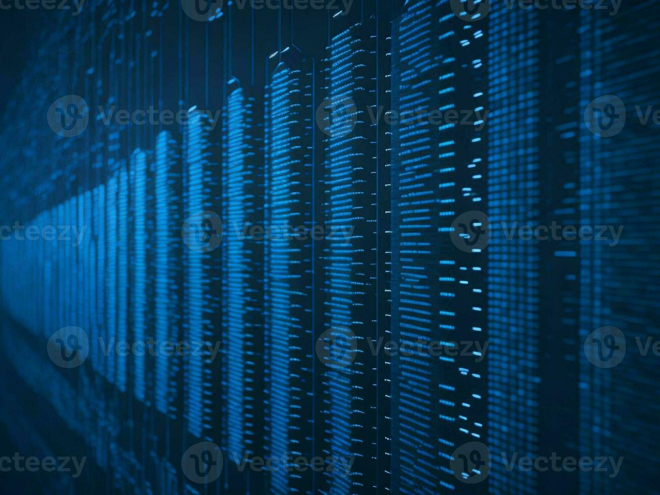 AI generated Digital Cyberspace with Particles and Digital Data Network Connections. High Speed Connection and Data Analysis Technology Digital Abstract Background Concept. 3d rendering photo