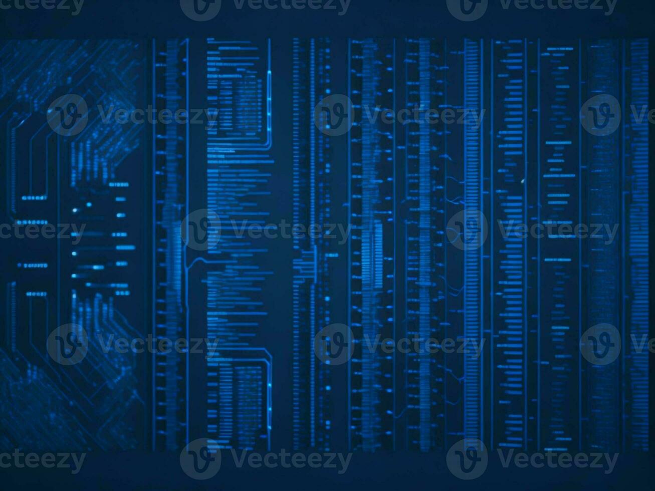 AI generated Digital Cyberspace with Particles and Digital Data Network Connections. High Speed Connection and Data Analysis Technology Digital Abstract Background Concept. 3d rendering photo