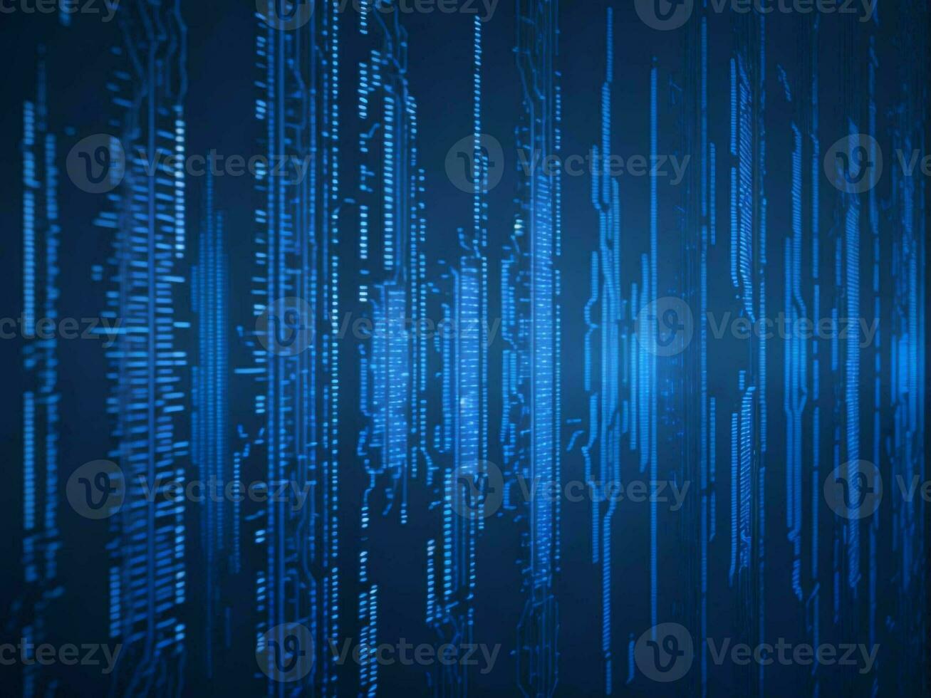 AI generated Digital Cyberspace with Particles and Digital Data Network Connections. High Speed Connection and Data Analysis Technology Digital Abstract Background Concept. 3d rendering photo