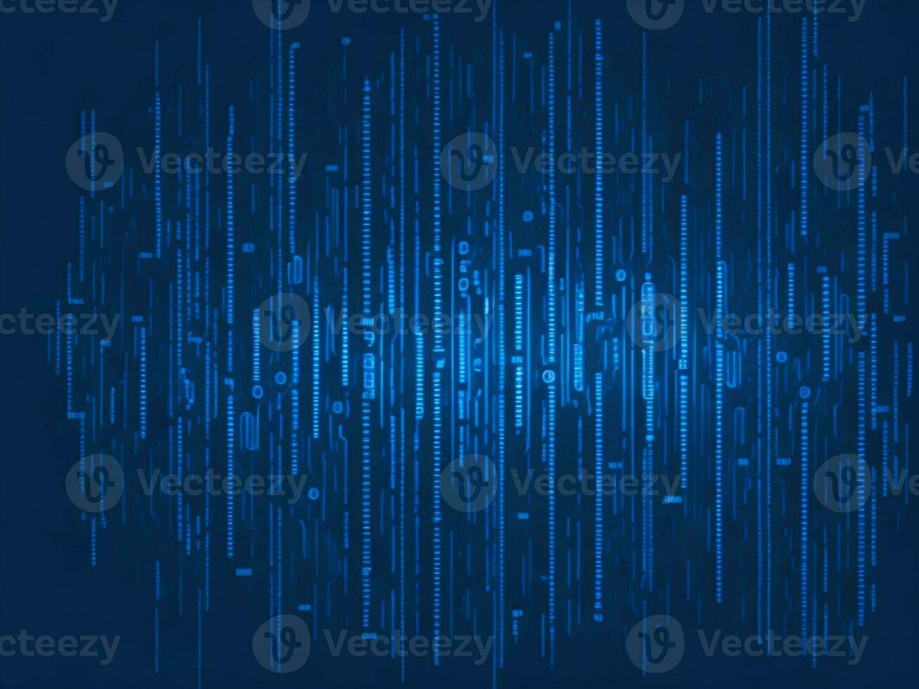 AI generated Digital Cyberspace with Particles and Digital Data Network Connections. High Speed Connection and Data Analysis Technology Digital Abstract Background Concept. 3d rendering photo
