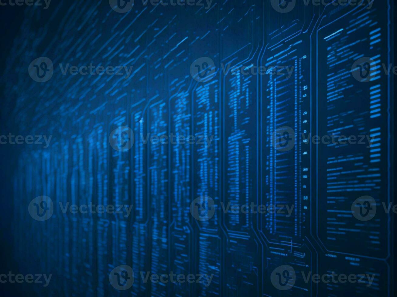 AI generated Digital Cyberspace with Particles and Digital Data Network Connections. High Speed Connection and Data Analysis Technology Digital Abstract Background Concept. 3d rendering photo