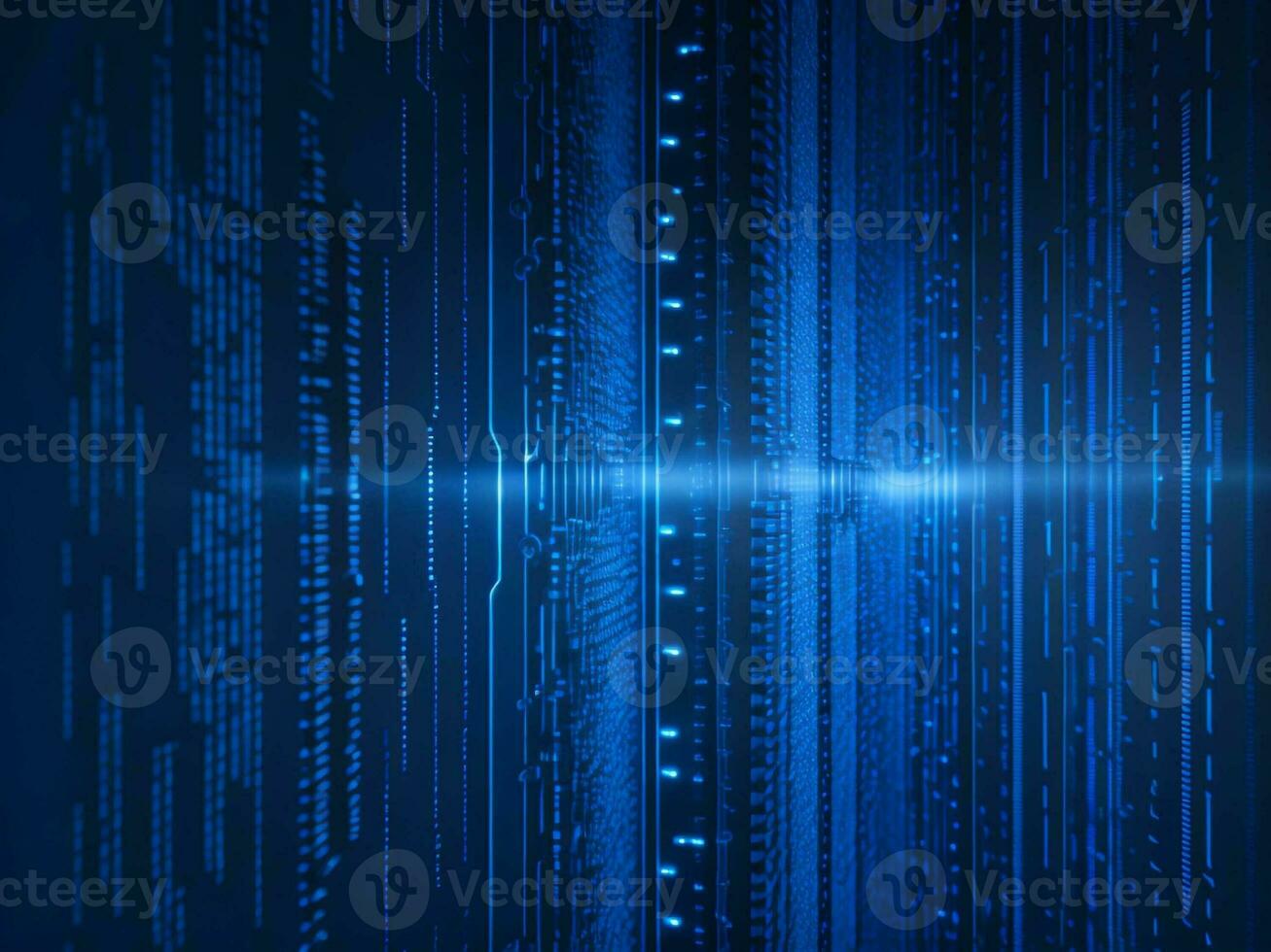 AI generated Digital Cyberspace with Particles and Digital Data Network Connections. High Speed Connection and Data Analysis Technology Digital Abstract Background Concept. 3d rendering photo