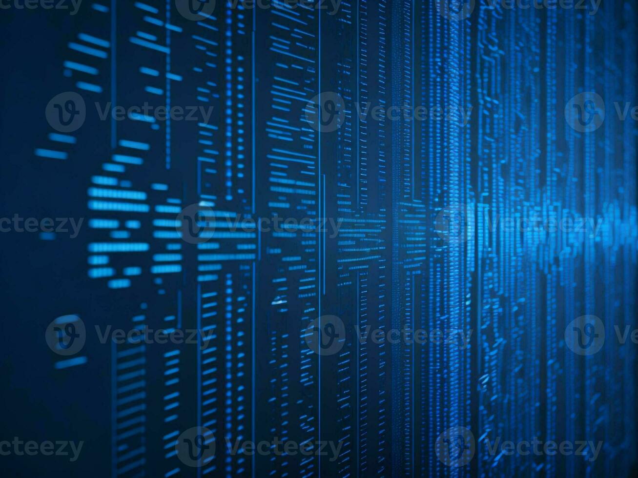 AI generated Digital Cyberspace with Particles and Digital Data Network Connections. High Speed Connection and Data Analysis Technology Digital Abstract Background Concept. 3d rendering photo