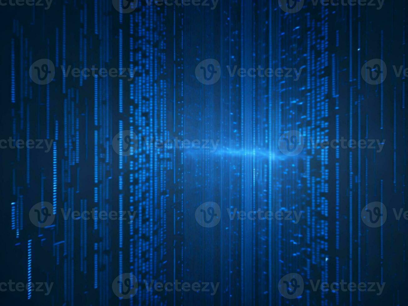 AI generated Digital Cyberspace with Particles and Digital Data Network Connections. High Speed Connection and Data Analysis Technology Digital Abstract Background Concept. 3d rendering photo