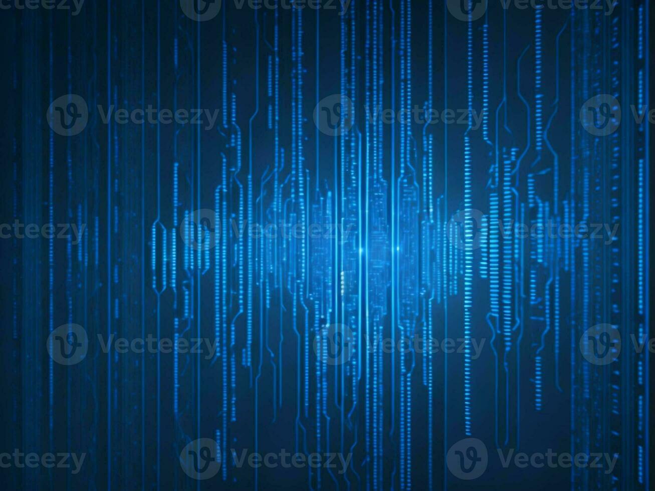 AI generated Digital Cyberspace with Particles and Digital Data Network Connections. High Speed Connection and Data Analysis Technology Digital Abstract Background Concept. 3d rendering photo