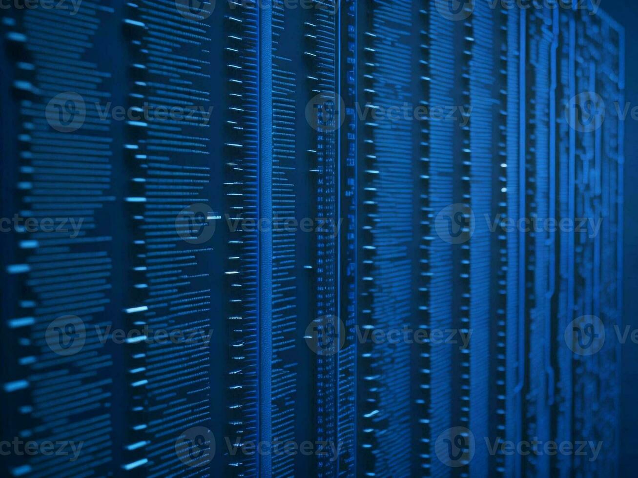 AI generated Digital Cyberspace with Particles and Digital Data Network Connections. High Speed Connection and Data Analysis Technology Digital Abstract Background Concept. 3d rendering photo