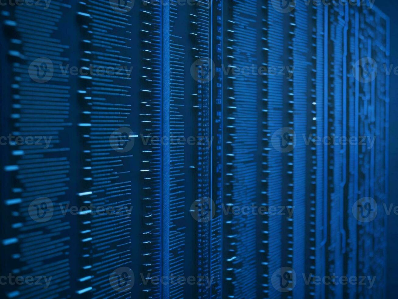 AI generated Digital Cyberspace with Particles and Digital Data Network Connections. High Speed Connection and Data Analysis Technology Digital Abstract Background Concept. 3d rendering photo