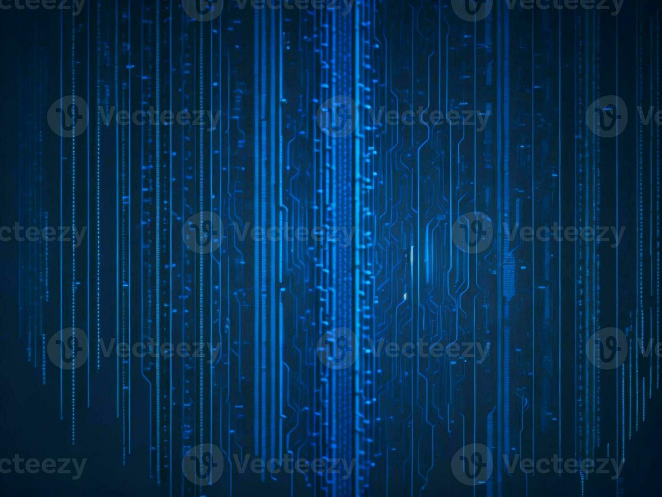 AI generated Digital Cyberspace with Particles and Digital Data Network Connections. High Speed Connection and Data Analysis Technology Digital Abstract Background Concept. 3d rendering photo