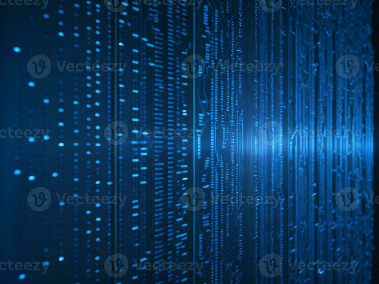 AI generated Digital Cyberspace with Particles and Digital Data Network Connections. High Speed Connection and Data Analysis Technology Digital Abstract Background Concept. 3d rendering photo
