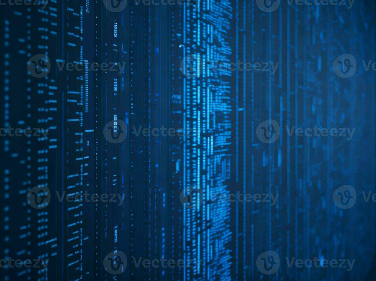 AI generated Digital Cyberspace with Particles and Digital Data Network Connections. High Speed Connection and Data Analysis Technology Digital Abstract Background Concept. 3d rendering photo