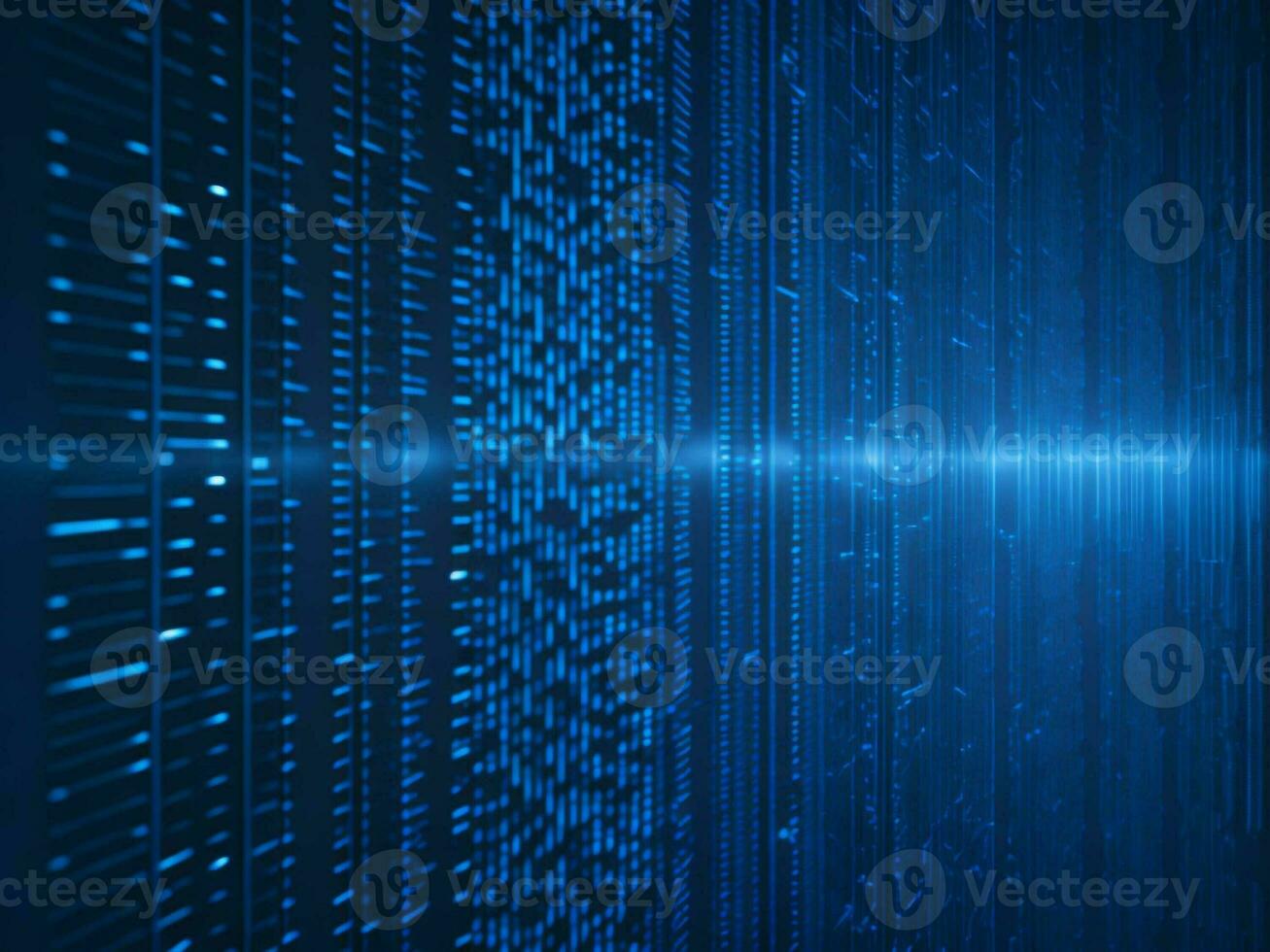 AI generated Digital Cyberspace with Particles and Digital Data Network Connections. High Speed Connection and Data Analysis Technology Digital Abstract Background Concept. 3d rendering photo