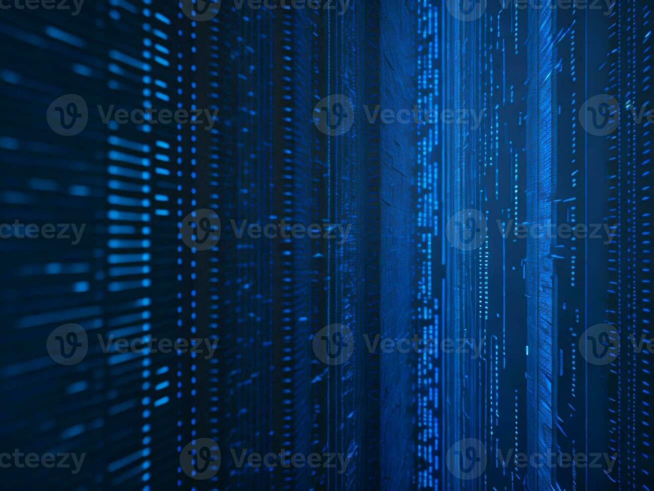 AI generated Digital Cyberspace with Particles and Digital Data Network Connections. High Speed Connection and Data Analysis Technology Digital Abstract Background Concept. 3d rendering photo