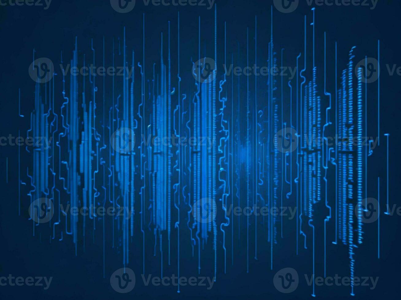 AI generated Digital Cyberspace with Particles and Digital Data Network Connections. High Speed Connection and Data Analysis Technology Digital Abstract Background Concept. 3d rendering photo