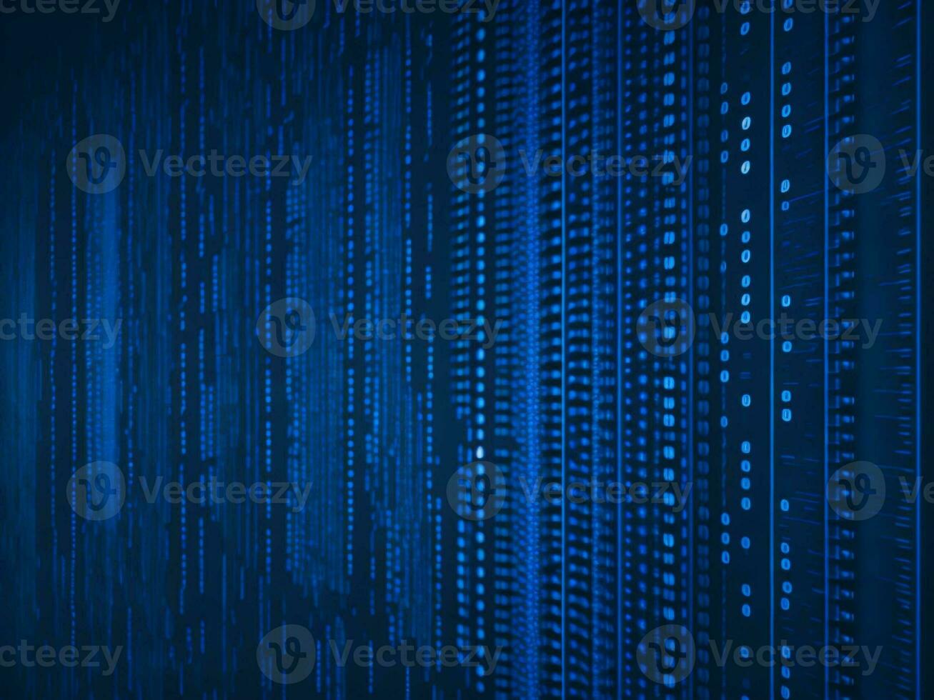 AI generated Digital Cyberspace with Particles and Digital Data Network Connections. High Speed Connection and Data Analysis Technology Digital Abstract Background Concept. 3d rendering photo