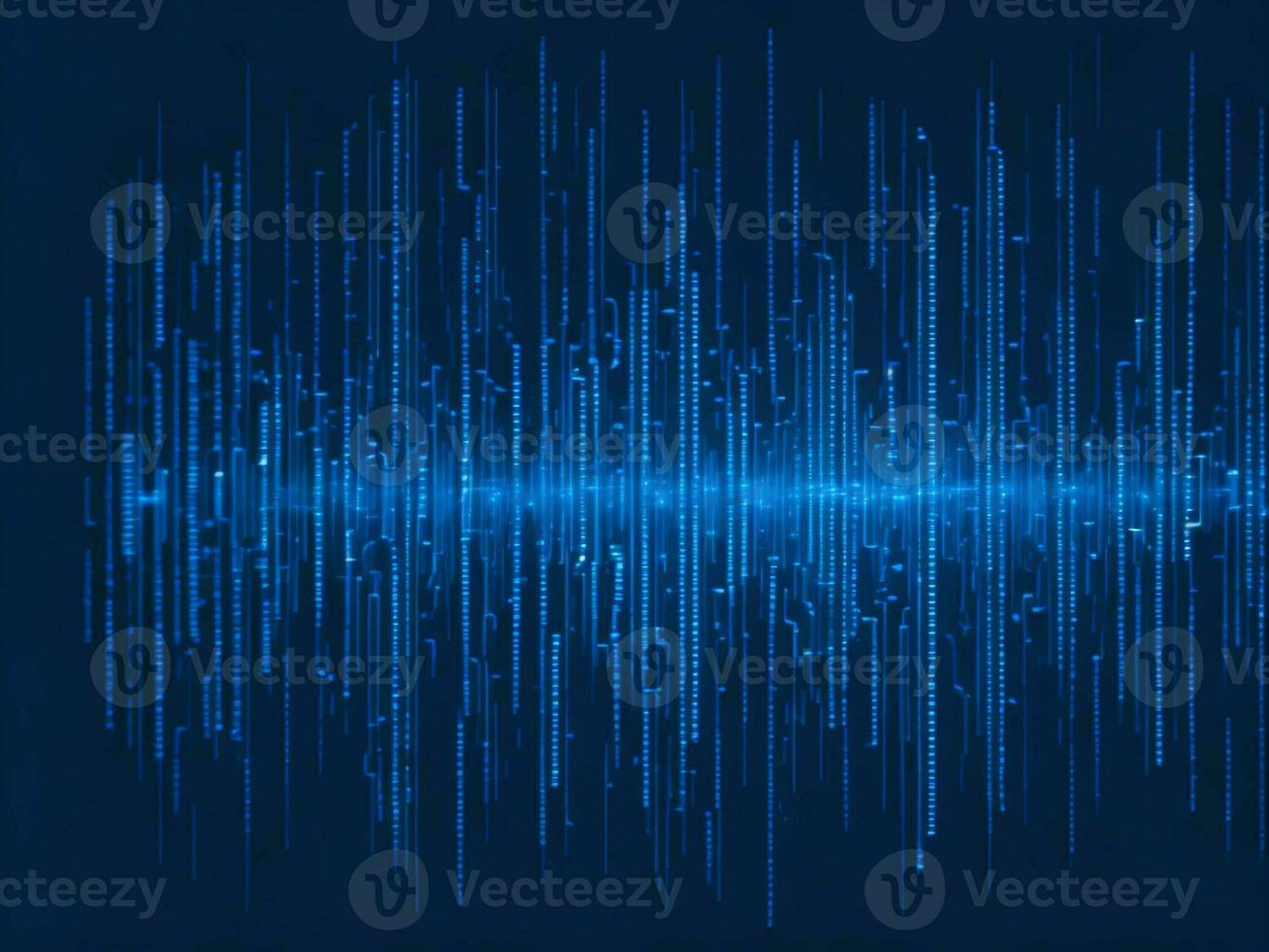 AI generated Digital Cyberspace with Particles and Digital Data Network Connections. High Speed Connection and Data Analysis Technology Digital Abstract Background Concept. 3d rendering photo