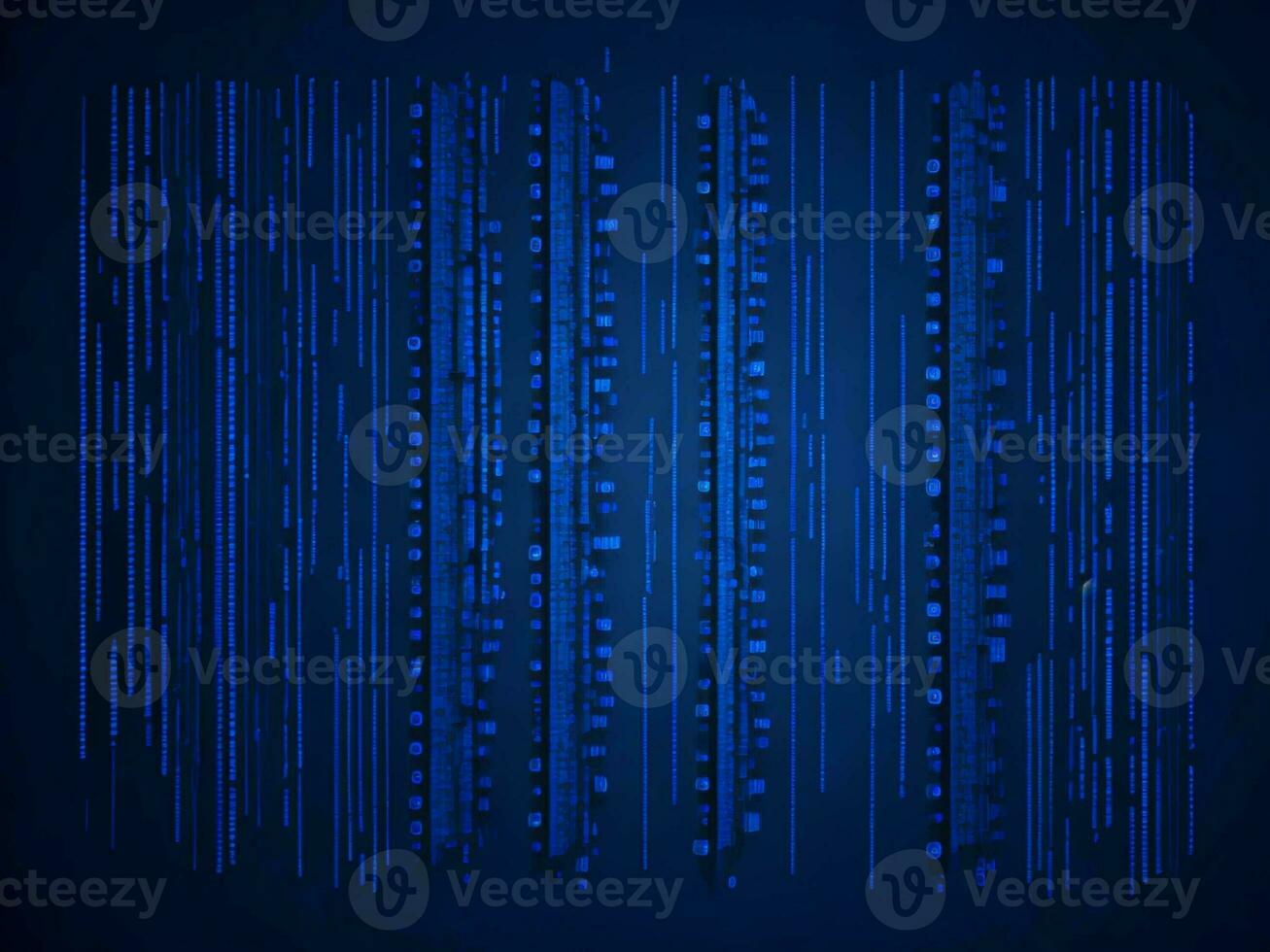AI generated Digital Cyberspace with Particles and Digital Data Network Connections. High Speed Connection and Data Analysis Technology Digital Abstract Background Concept. 3d rendering photo