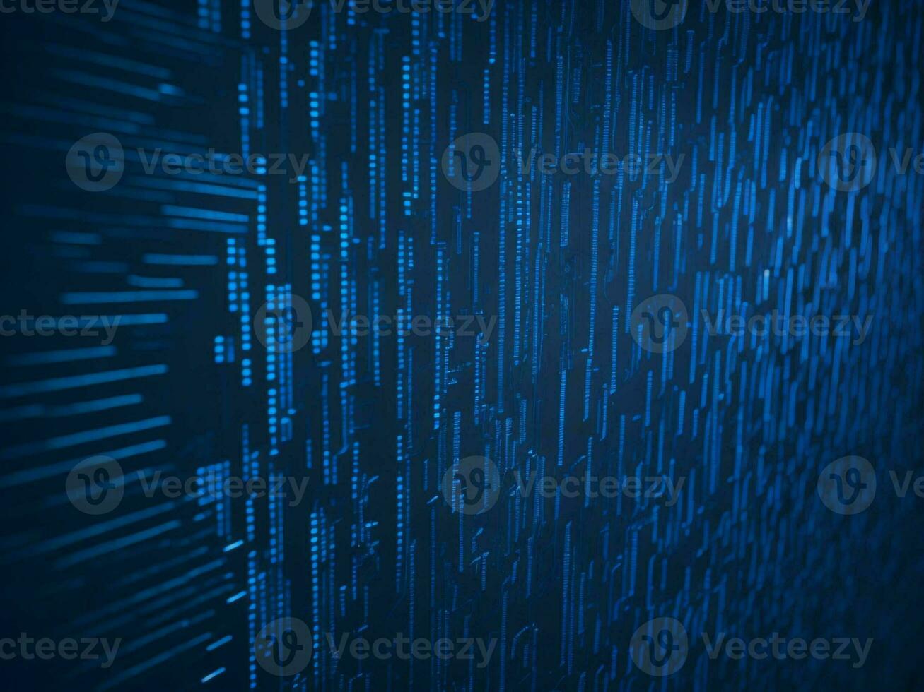 AI generated Digital Cyberspace with Particles and Digital Data Network Connections. High Speed Connection and Data Analysis Technology Digital Abstract Background Concept. 3d rendering photo
