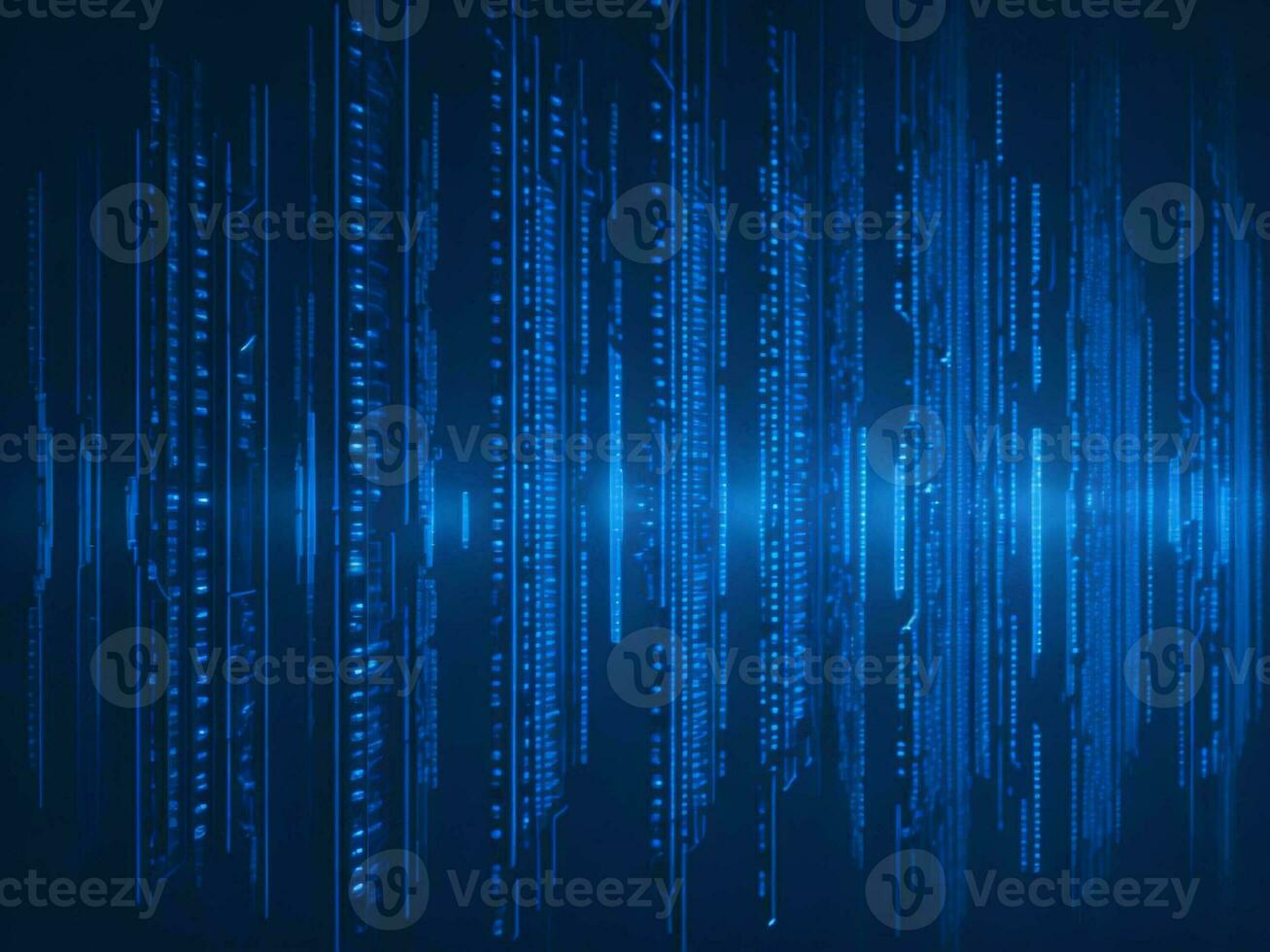 AI generated Digital Cyberspace with Particles and Digital Data Network Connections. High Speed Connection and Data Analysis Technology Digital Abstract Background Concept. 3d rendering photo