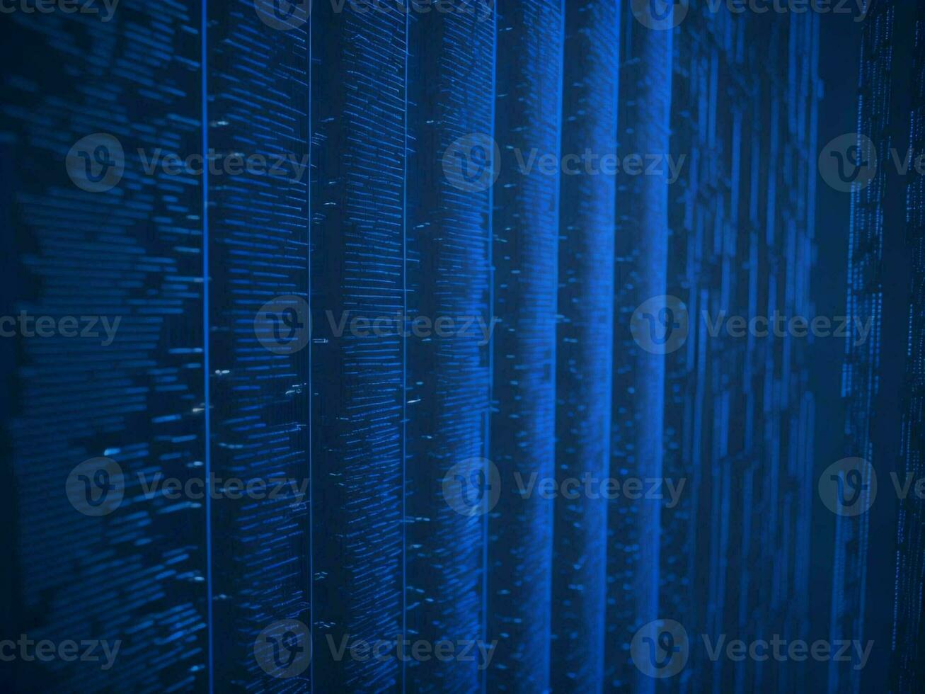 AI generated Digital Cyberspace with Particles and Digital Data Network Connections. High Speed Connection and Data Analysis Technology Digital Abstract Background Concept. 3d rendering photo