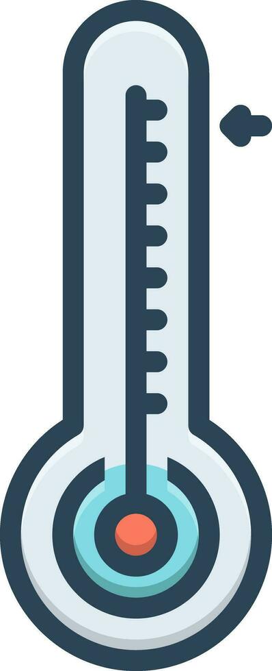 color icon for mild vector