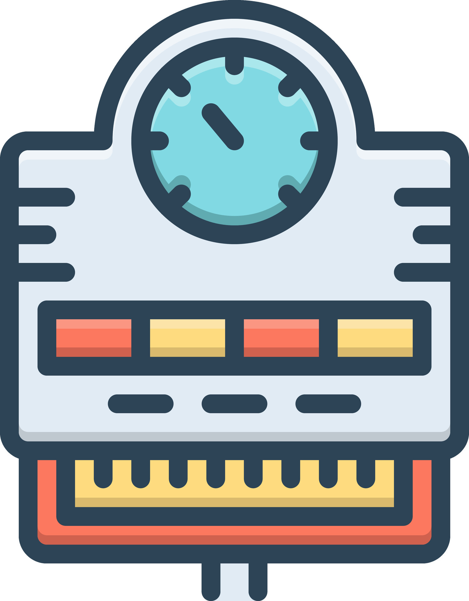 color icon for meters 35267448 Vector Art at Vecteezy