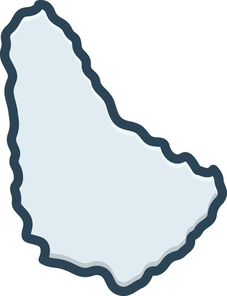 color icon for barbados vector