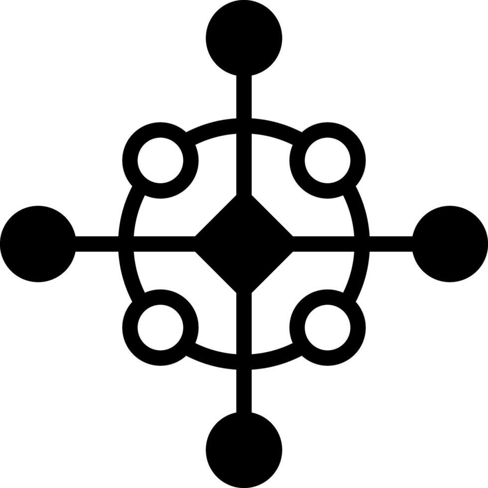 solid icon for channels vector