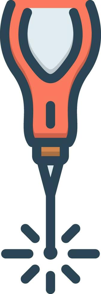 color icon for laser vector