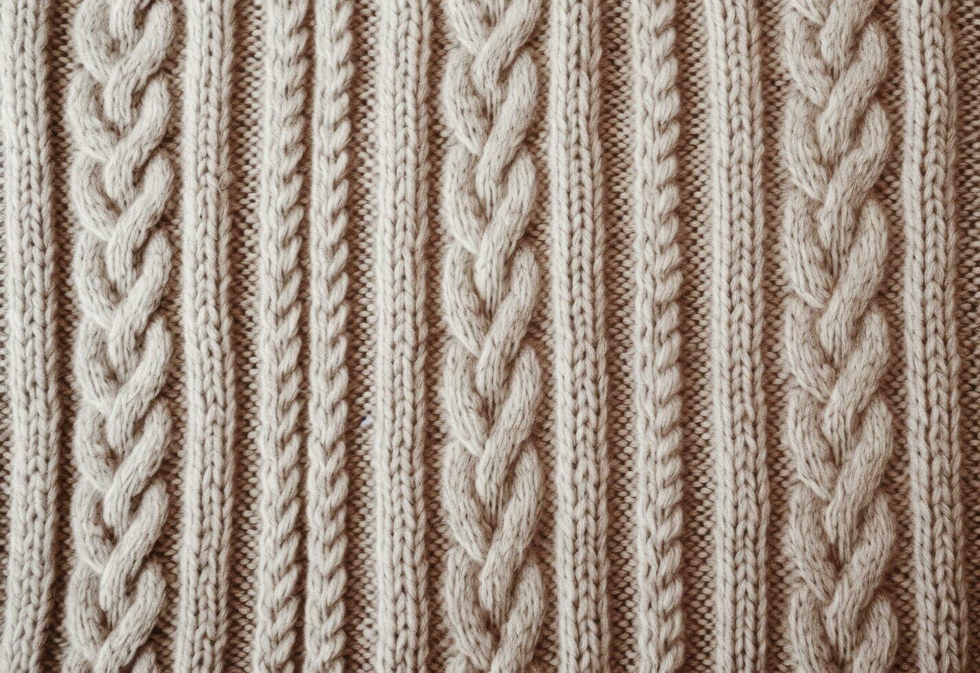 AI generated Knitted sweater texture, background with copy space. AI Generated photo