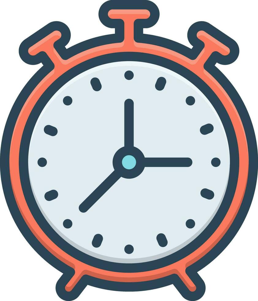 color icon for timely vector