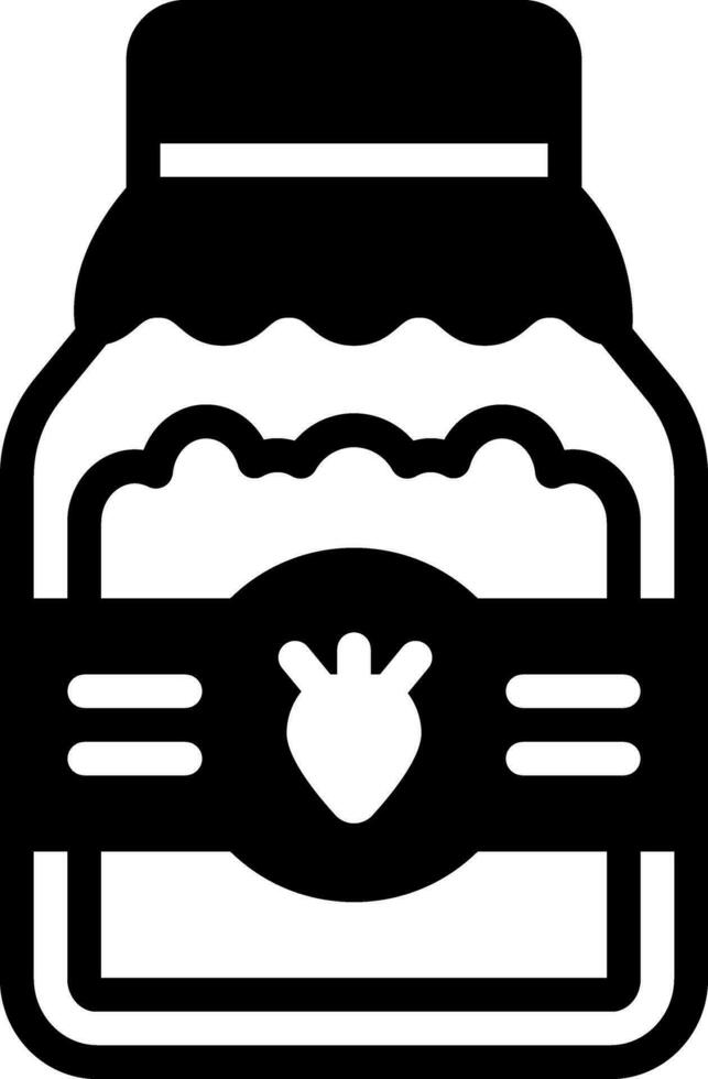 solid icon for jam vector