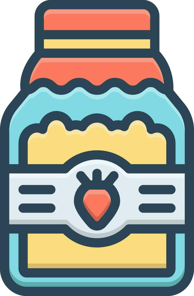 color icon for jam vector