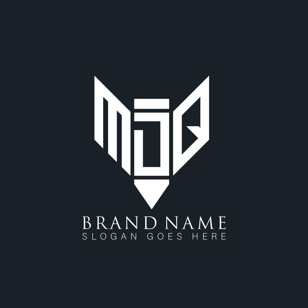 MDQ abstract letter logo. MDQ creative monogram initials letter logo concept. MDQ Unique modern flat abstract vector letter logo design.