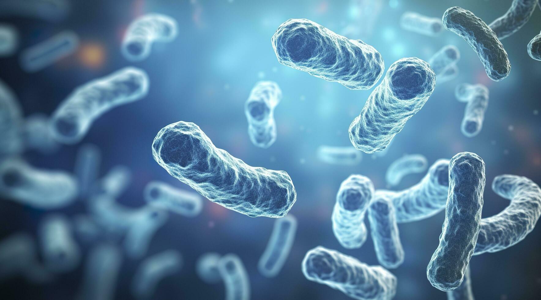 AI generated Legionella pneumophila Bacteria. Medical 3d illustration. AI Generated photo