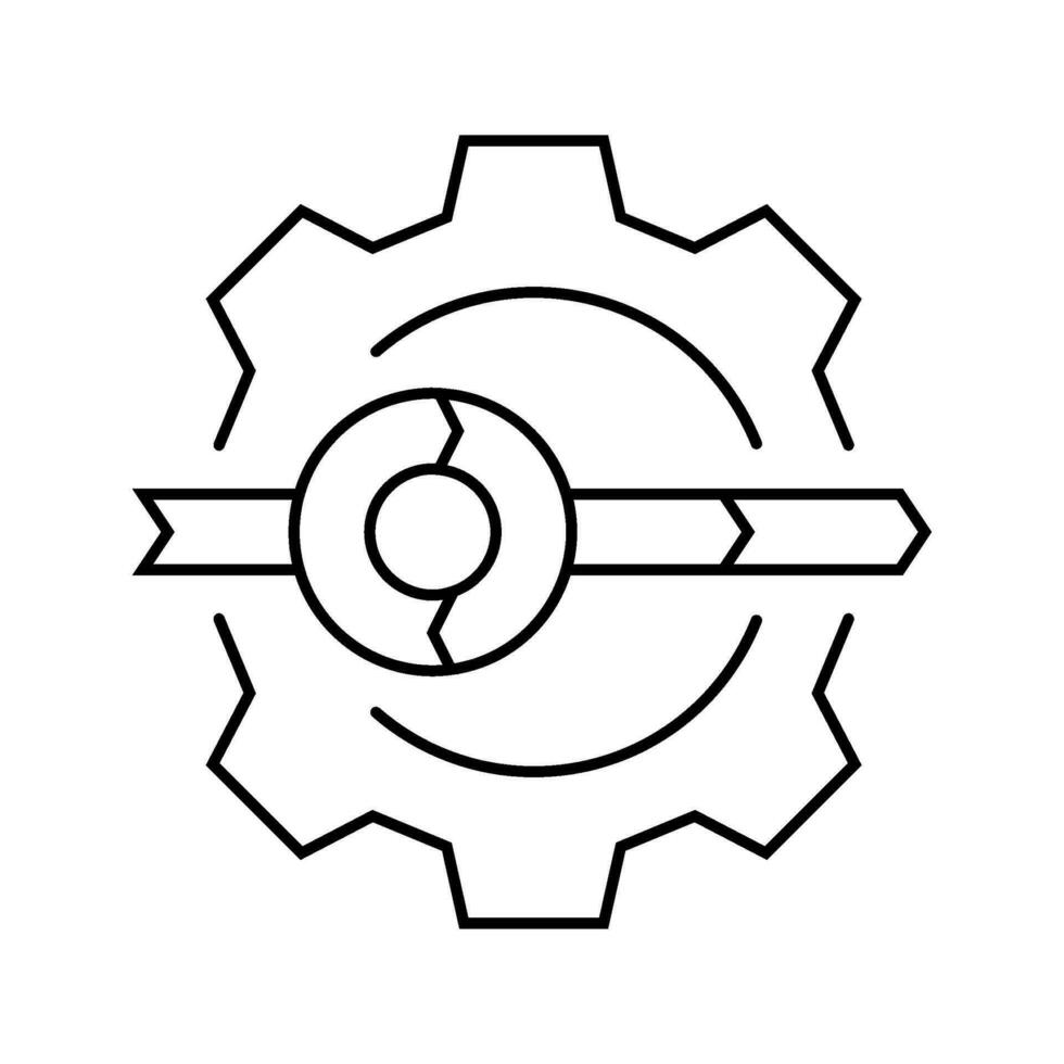 rapid application development software line icon vector illustration