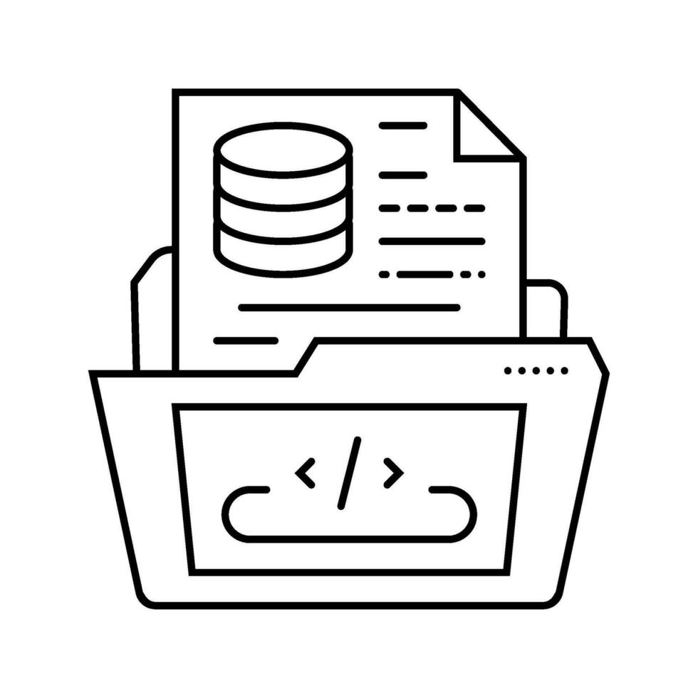 software prototyping line icon vector illustration