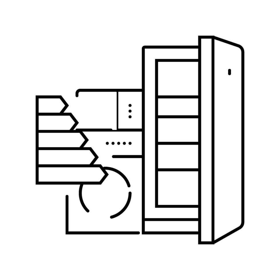 appliances energy efficient line icon vector illustration