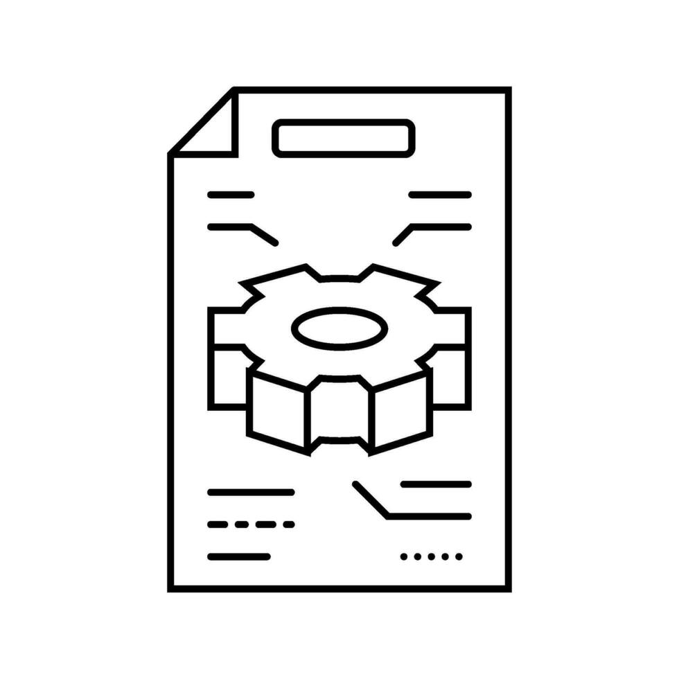 technical illustrations line icon vector illustration