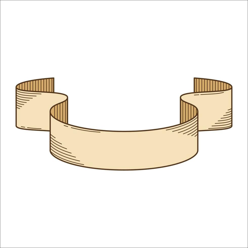 Blank Ribbon banners icon. Ribbon flat vector design. Banners, Label, Tag and Quality Simbol.