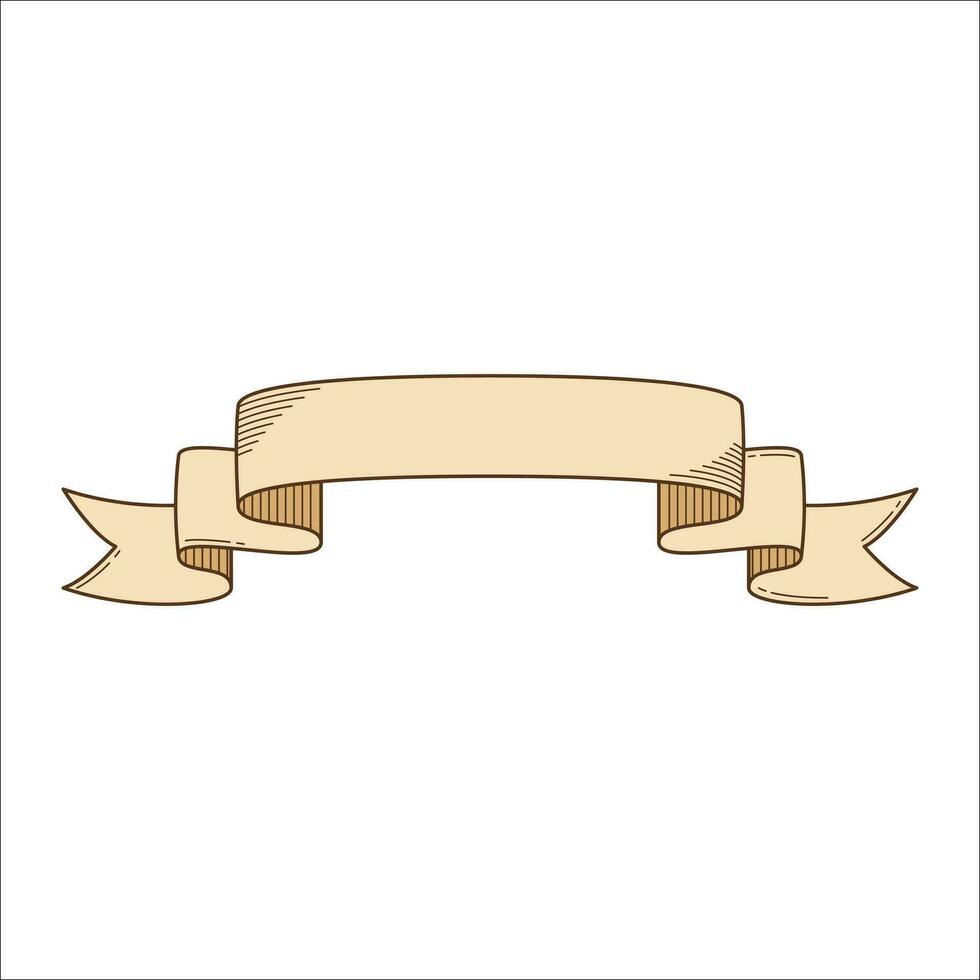 Blank Ribbon banners icon. Ribbon flat vector design. Banners, Label, Tag and Quality Simbol.