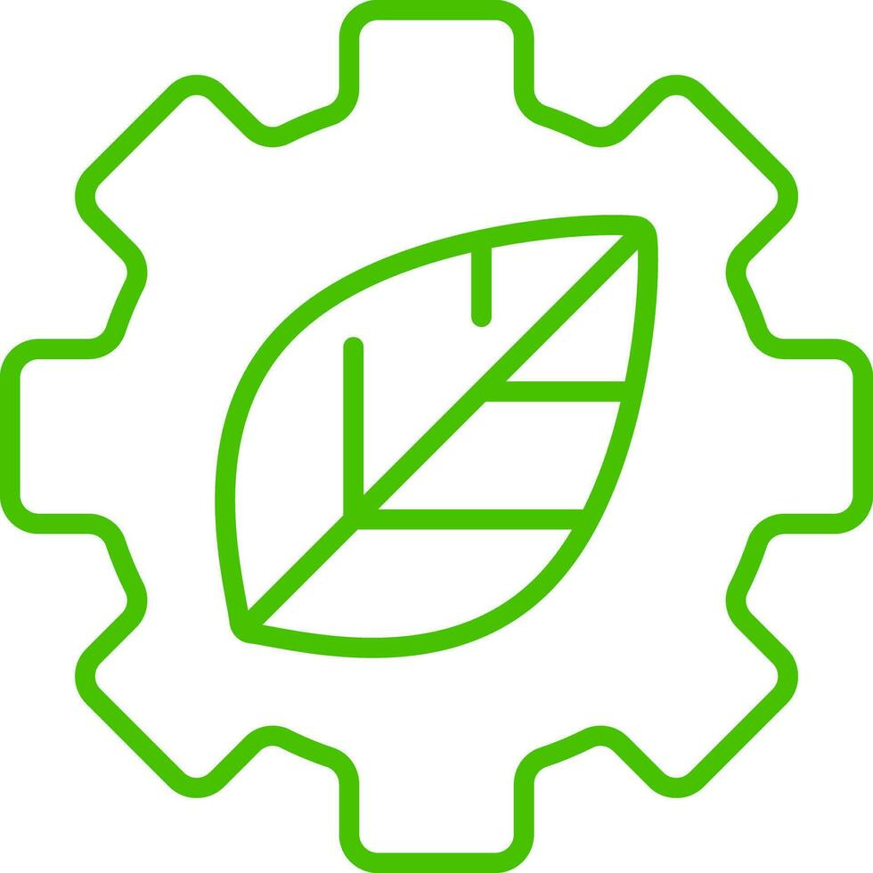 eco green symbol line icon symbol illustration vector
