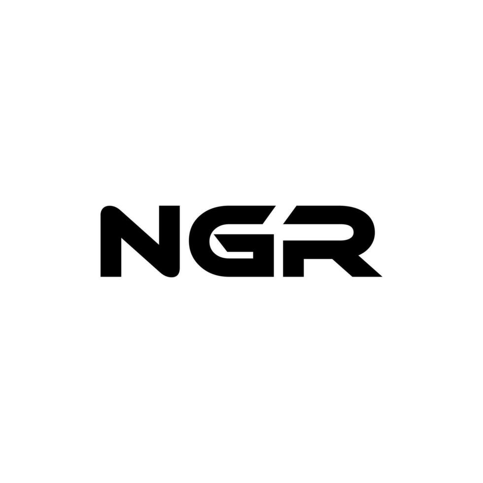 NGR Letter Logo Design, Inspiration for a Unique Identity. Modern Elegance and Creative Design. Watermark Your Success with the Striking this Logo. vector