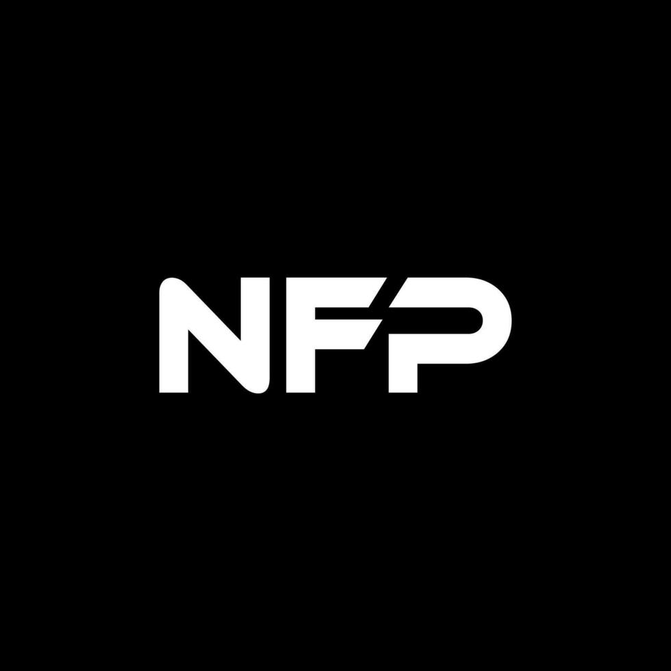 NFP Letter Logo Design, Inspiration for a Unique Identity. Modern Elegance and Creative Design. Watermark Your Success with the Striking this Logo. vector